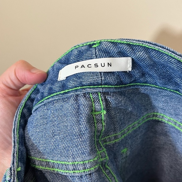 PacSun High Rise Straight Leg Mom Jean - Medium Wash - Picture 6 of 12